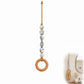 ✨Boho Beaded Towel Hanger with Wooden Ring | Decorative Wall Towel Holder for Bathroom & Kitchen