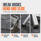 🔧 50% OFF NOW! 📐 Ladder Stabilizer Roof Hooks – Steel Frame, Caster Wheels & Padded Bars for Straight Ladders 🏠