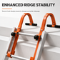 🔧 50% OFF NOW! 📐 Ladder Stabilizer Roof Hooks – Steel Frame, Caster Wheels & Padded Bars for Straight Ladders 🏠
