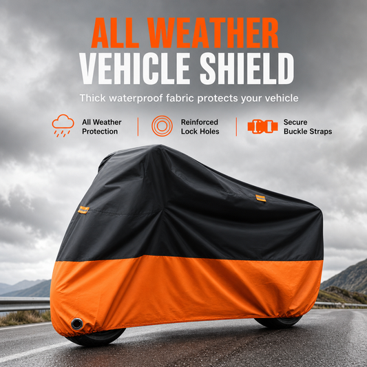 ⏰Waterproof Motorcycle Cover with Lock Holes