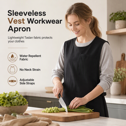 👨‍🍳 Water- and Oil-Resistant Vest Apron