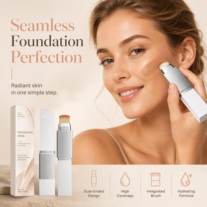 🎁Last Day BUY 1 GET 1 FREE🎉2-in-1 High Coverage Foundation Stick