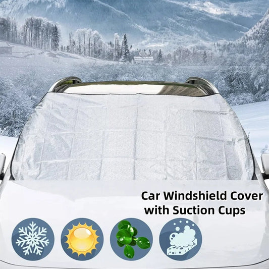 ⛄️All Seasons Sunshade Ice Cover – Protect Your Windscreen from Sun, Frost & Snow, Easy to Fit & Store 🚗✨