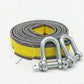 🔧 LIMITED-TIME 50% OFF! 🚗 8-Ton Tow Rope with U-Shackle Hooks – 4m, Reflective, Reinforced Loops ✨