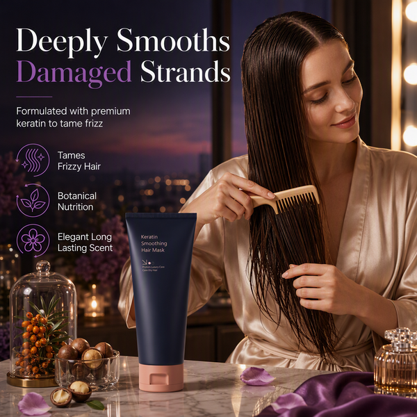 Keratin Smoothing Hair Mask 320ml Nourishing and Repairing Treatment f ...