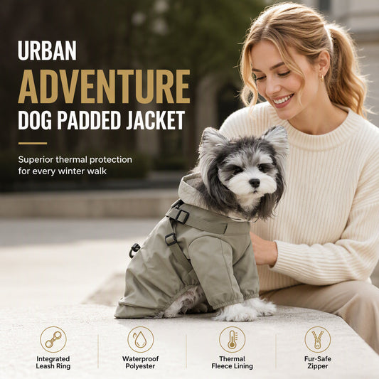 📢📢50% OFF !! ⏰Warm Padded Dog Winter Coat Waterproof Windproof Outdoor Pet for Autumn and Winter