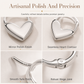 💛 LIMITED-TIME 50% OFF! ✨ Minimalist Smooth Heart Huggie Hoop Earrings – Light, Elegant, Versatile 🤍