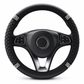 Sparkling Rhinestone Quilted Leather Steering Wheel Cover