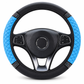 Sparkling Rhinestone Quilted Leather Steering Wheel Cover
