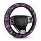 Universal 38cm Ringless Silk Steering Wheel Cover – Printed & Breathable for All Seasons
