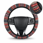 Universal 38cm Ringless Silk Steering Wheel Cover – Printed & Breathable for All Seasons