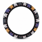 Universal 38cm Ringless Silk Steering Wheel Cover – Printed & Breathable for All Seasons