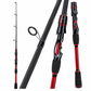 4-Piece Fiberglass Sea Fishing Rod Long Distance Casting Lure Rod
