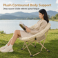 ⛺ Portable Moon Chair: 5cm Padded, Wraparound, Foldable