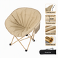 ⛺ Portable Moon Chair: 5cm Padded, Wraparound, Foldable