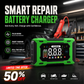 ⏳⏰12V 6A Smart Car Battery Charger – Pulse Repair Technology, Auto Maintain & Desulfation