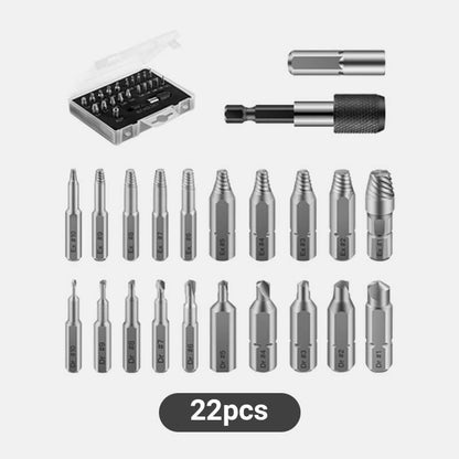 22PCS Screw Extractor Set